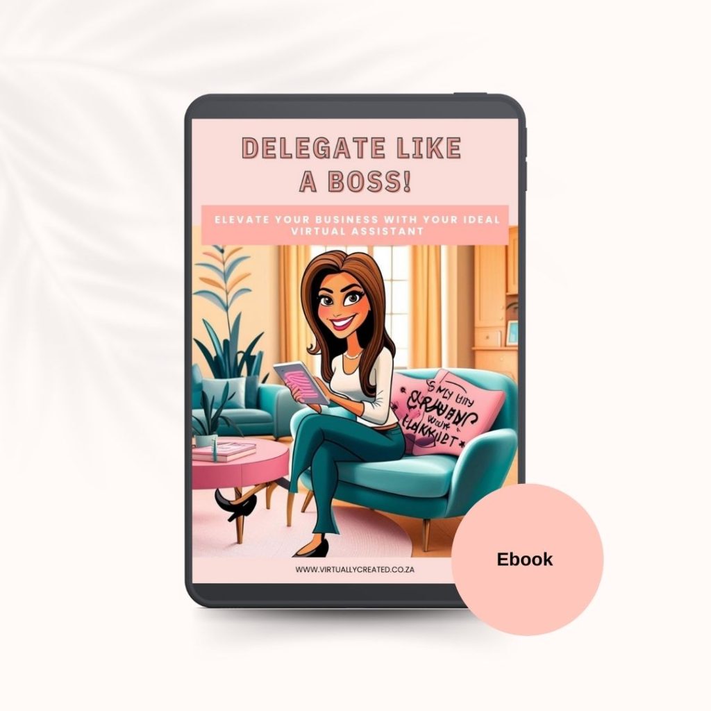 Virtually Created How to hire a VA aligned with your brand Delegate Like a Boss Guide to hiring a VA1